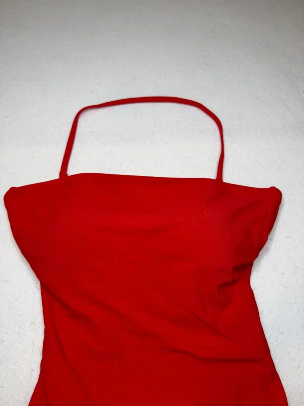 J.Crew One Piece Swimsuit Cherry Red Open  Crisscross Cutout Back Women’s Size 4